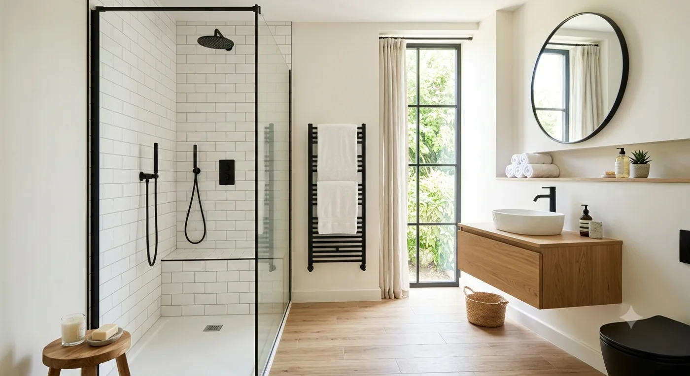 Rénovation de salle de bain moderne
